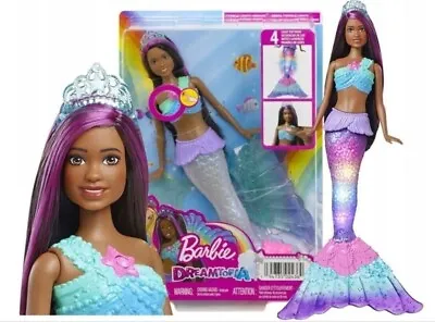 Buy Barbie Dreamtopia Mermaid Doll Twinkling Lights Brooklyn HDJ37 Mattel • 61.64£