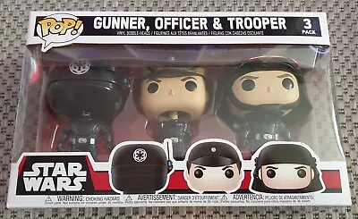 Buy Star Wars 3 Pack Funko Pop Figures Gunner, Officer & Trooper Bundle Set • 21.99£