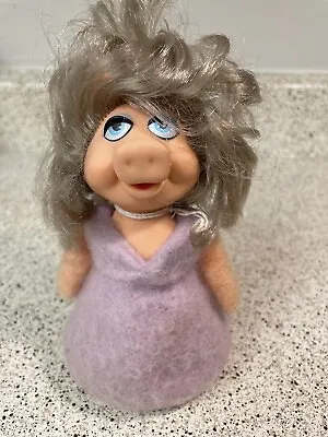 Buy Vintage Muppets Miss Piggy 6  Beanbag Plush Doll Fisher Price Toys 1977 • 17.36£