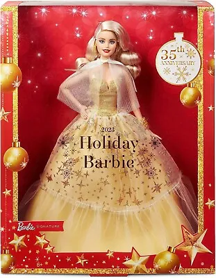 Buy Mattel Barbie Signature Holiday Christmas Doll Doll 35th Anniversary • 61.64£
