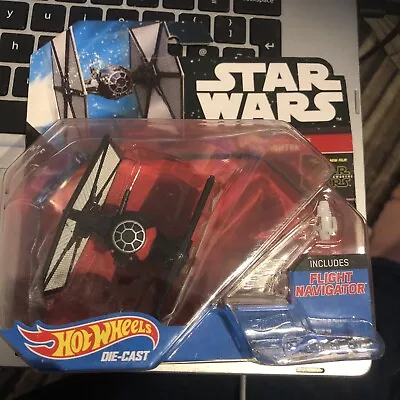 Buy HotWheels Star Wars First Order Tie Fighter Special Forces With Flight Navigator • 3.99£