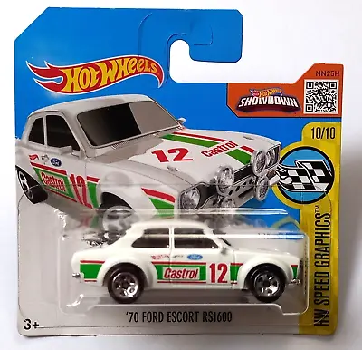 Buy Hot Wheels 2016 HW Speed Graphics 185/250 '70 Ford Escort RS1600 • 9.99£