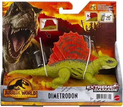 Buy Jurassic World GWN15 EXTREME BITE EXTREME DAMAGE DIMETRODON Dinosaur Figure • 18.51£