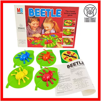 Buy Beetle MB Board Game Vintage 1981 Classic Build-a- Beetle Game Milton Bradley • 24.99£