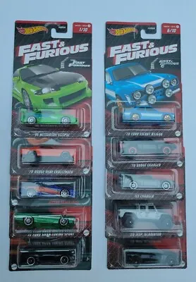 Buy Hot Wheels The Fast And The Furious Series 1 Full Set 10 Cars 2023 • 64.99£