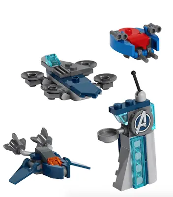 Buy Lego Avengers 76196 4 X Minibuild Polybags - Helicarrier, Quinjet, Tower, Drone • 14.40£