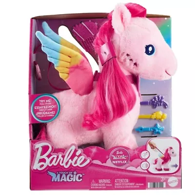 Buy Mattel Barbie A Touch Of Magic Walk And Flutter Pegasus Plush 3+ Year • 34.28£