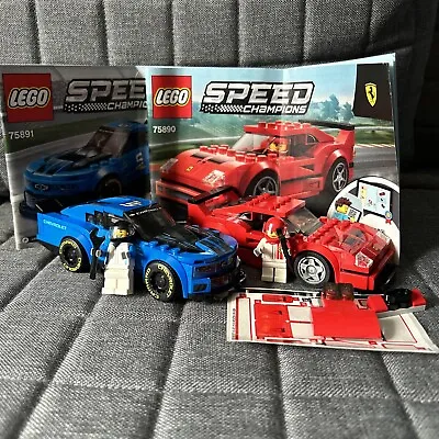 Buy LEGO SPEED CHAMPIONS: Ferrari F40 Competizione 75890 Chevrolet Camaro 75891 • 25£