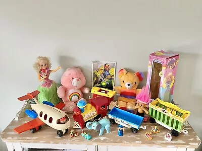 Buy Job Lot Bundle Vintage Kids Toys 1980s Retro Care Bears Fisher Price • 34.99£