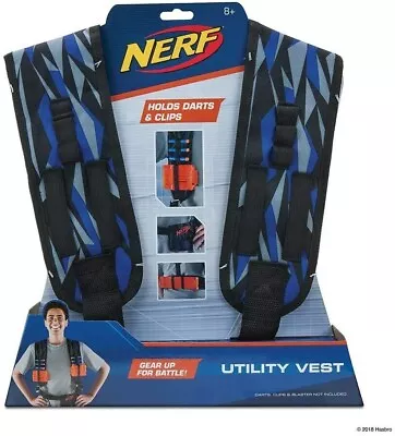 Buy Nerf Elite Utility Vest Blue And Grey • 7.45£