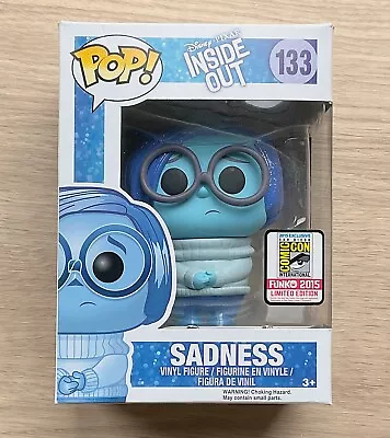 Buy Funko Pop Disney Inside Out Sadness Glitter SDCC #133 (Box Damage) + Protector • 59.99£