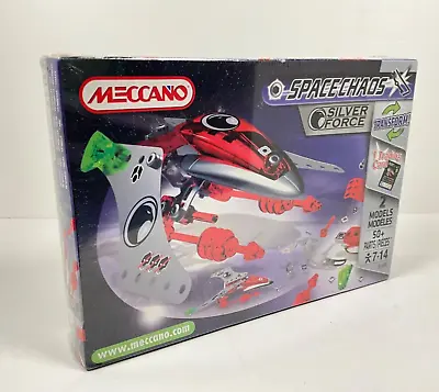 Buy Meccano Space Chaos Silver Force 2 Model Kit 50+ Pc Boxed Age 7-14 Stem • 9.99£