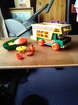 Buy Vintage Fisher Price Play Family Camper • 40£