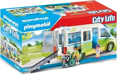 Buy Playmobil 71329 City Life School Bus, Large School Bus With Sliding Door And Fol • 38.07£