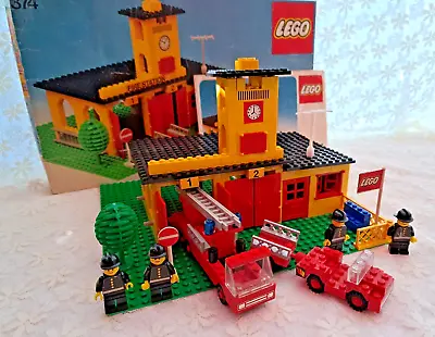 Buy Lego 374 - Town - Fire Station 100% Instructions 1978 Box 4 Figures Classic • 140£