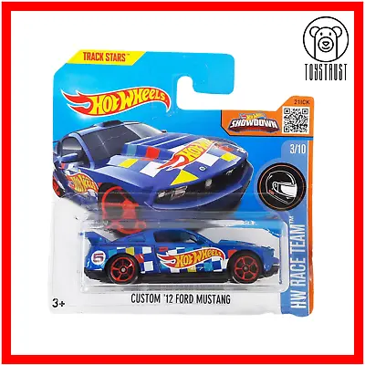 Buy Ford Mustang Custom 12 HW Race Team 3/10 3/250 Diecast By Hot Wheels Mattel • 7.99£
