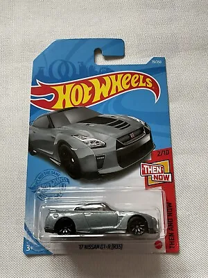 Buy Nissan GTR R35 Then And Now Grey Long Card - Hot Wheels Car • 9£