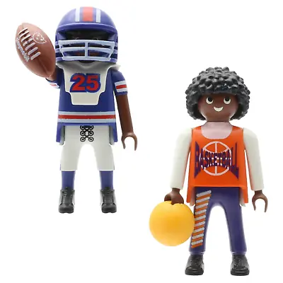 Buy Playmobil American SPORTS Football Basketball Players Figurine • 4.15£