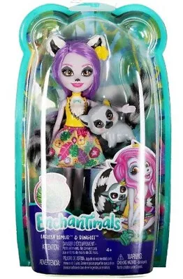 Buy Enchantimals LARISSA LEMUR & RINGLET Doll By Mattel® NEW & ORIGINAL PACKAGING! • 10.25£
