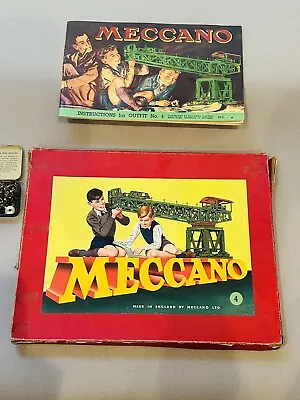 Buy 1960s VINTAGE COLLECTOR MECCANO #4  AND #0 RARE PACKAGE DEAL • 307.12£