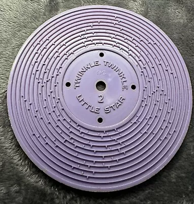 Buy Vintage Fisher Price Disc For Record Player Twinkle Twinkle Little Star (Purple) • 3£