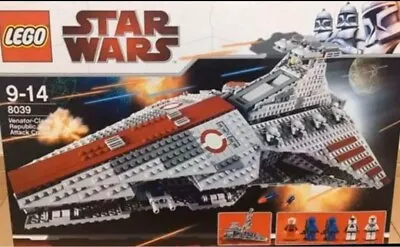 Buy Lego Star Wars Venator-Class Republic Attack Cruiser 8039 NEW Unopened 2009 • 710.42£