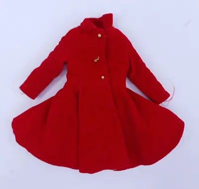 Buy Vintage 1964 Mattel Barbie Sister Clothing Skipper Dress Coat Red Jacket • 25.23£
