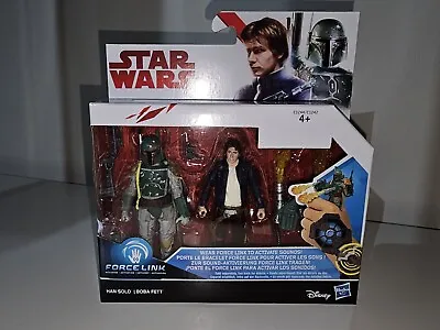 Buy STAR WARS Force Link Han Solo & Boba Fett 3.75  Action Figure 2 Pack BNIB • 14£