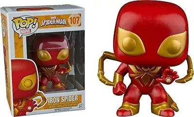 Buy Funko POP Marvel Figure : Spider-Man #107 Iron Spider • 39.99£