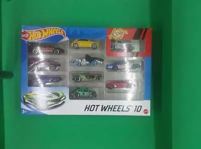 Buy NEW Hot Wheels 10 Pack Car Set 2 Hot Wheels Die Cast Cars Playset Toy Gift • 14£