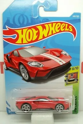Buy Ford Gt 2017 Red Hw Exotics 8/10 Hot Wheels Mint Long Card • 3.49£