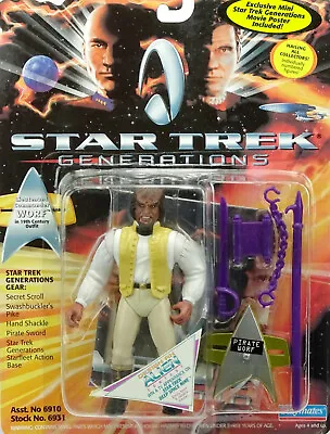 Buy STAR TREK GENERATIONS WORF IN 19th CENTURY OUTFIT 4.5  INCH/approx.12cm PLAYMATES Y • 10.29£