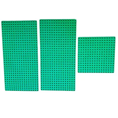Buy Lego Baseplate 2x 16x32 1x 16x16 Base Plate 3857 Bright Green Spare Parts Pieces • 8.99£