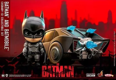 Buy Hot Toys & Sideshow DC's The Batman Cosbaby Mini Figure The Batman & Batmobile • 45£