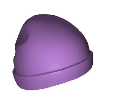 Buy Lego New Medium Lavender Minifigure Cap Beanie Headgear Purple Ski Head Wear D11 • 2.79£