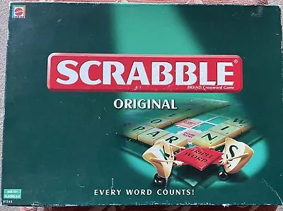 Buy Scrabble Original  Board Game By Mattel 2003 Complete • 5£
