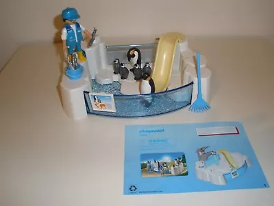 Buy Playmobil Zoo Penguin Enclosure - Penguins + Keeper, Complete, Immaculate. • 12£