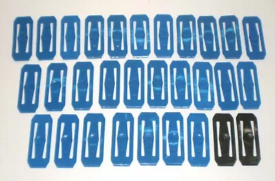 Buy Lot Of 30 Blue & Black Hot Wheels Track Connectors - Mattel 2013 • 11.55£