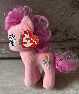 Buy TY Beanie Babies Plush My Little Pony - Pinkie Pie - 6”/ 16cm - BNWT • 8£