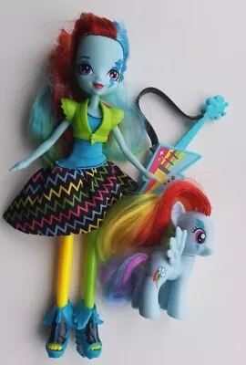 Buy My Little Pony Equestria Girls Rainbow Rocks Rainbow Dash Doll And Pony • 5.99£