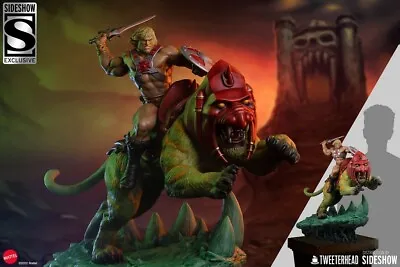 Buy SIDESHOW TWEETERHEAD Masters Of The Universe He-Man Battle Cat Deluxe Model • 1,197.79£