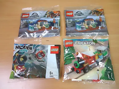 Buy Lego Lot Of 4 Polybags Jurassic World, Hidden Side & Creator Holiday Train 30584 • 9.95£