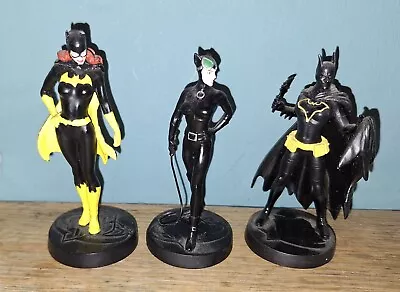 Buy 3 DC COMICS EAGLEMOSS DIECAST Batgirl X 2 And Catwoman Figures • 14£