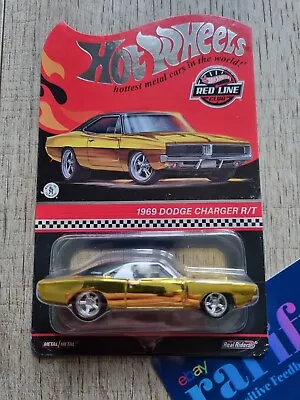 Buy Hot Wheels RLC Exclusive 1969 Dodge Charger R/T Gold (HNL23) In Protector • 55£