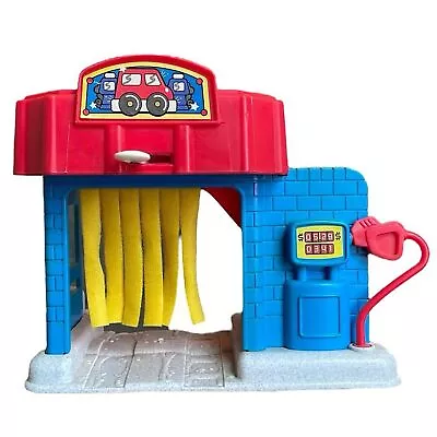 Buy Fisher Price Little People Main Street Car Wash Gas Station Vintage 90s • 19.28£