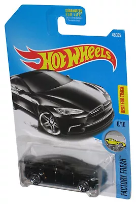Buy Hot Wheels Factory Fresh 6/10 (2015) Black Tesla Model S Toy Car 43/365 • 24.90£