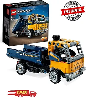 Buy LEGO 42147 Technic Dump Truck Toy 2in1 Set, Construction Vehicle Model Toy NEW • 8.59£
