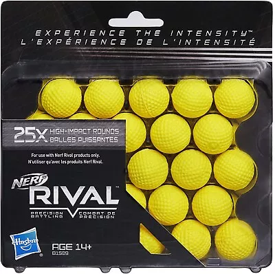Buy Nerf Series Rival Pack Box 25 Balls Ammo Refill Original HASBRO B1589 • 12.90£