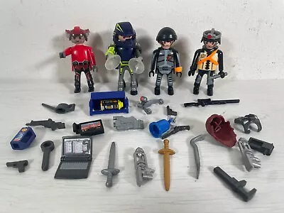 Buy Playmobil Figure Bundle -- Accessories Laptop Oil Can Wrench Sword Space Rescue • 7.49£