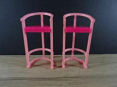 Buy Furniture Accessories Decorative Replacement Part For Barbie Or Similar Doll 2 Bar Stool Mattel (12737) • 10.24£